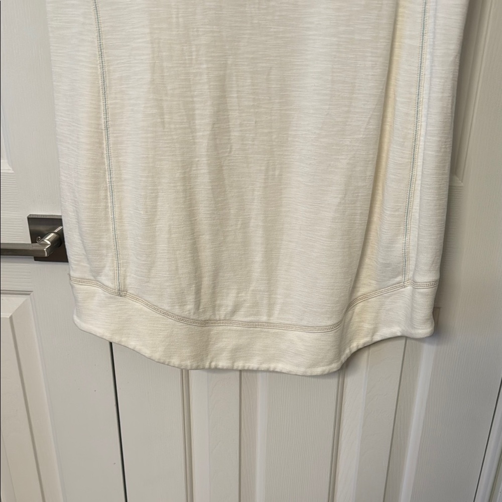 Tommy Bahama Cream Short Sleeve Zip-Up Dress - Picture 7 of 8